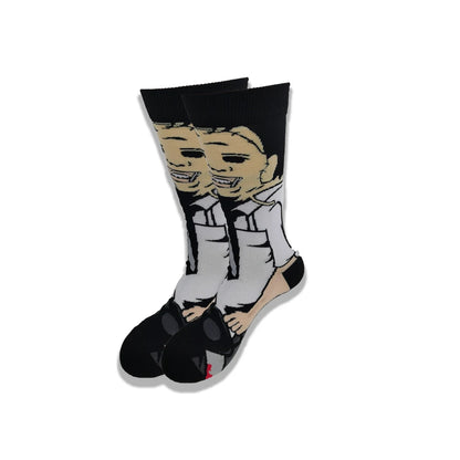 Cartoon Animation Fashion Socks for Men & Women – Autumn Winter Street Style Trendy Casual Combed Cotton Socks