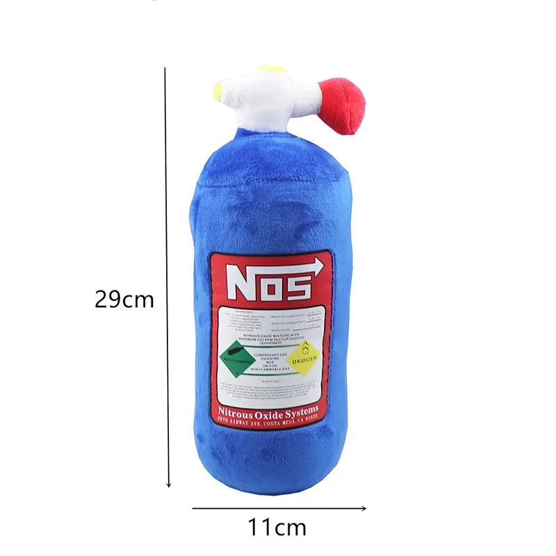 Car Neck Pillow - Plush NOS Bottle Headrest Cushion for Driver & Front Passenger Seat, Car Interior Decor Pillow