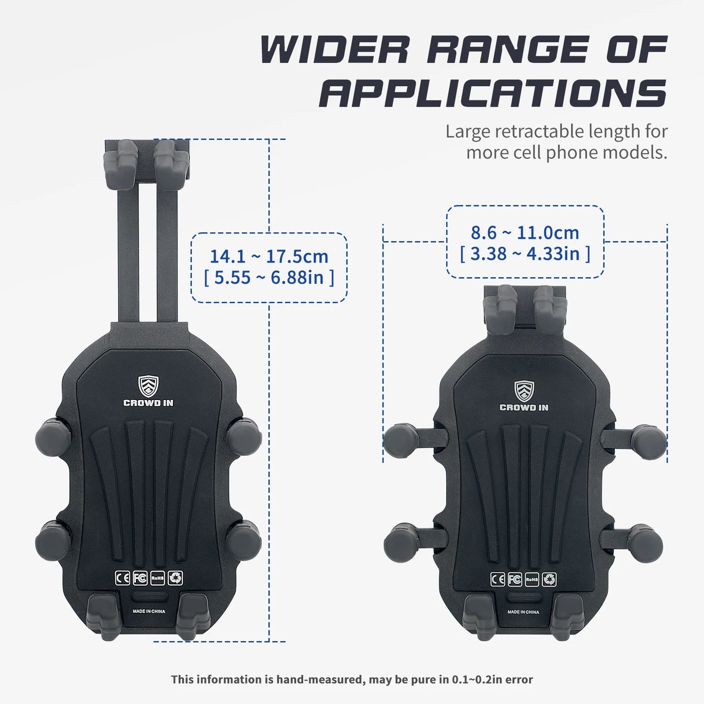 Aluminum Motorcycle Handlebar Phone Holder – Anti-Vibration Navigation & Mirror Mount Stand
