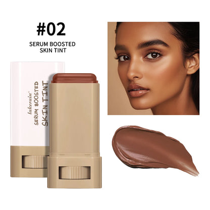 Stick Foundation Balm – Serum-Infused Skin Tint, High-Coverage & Smoothing, Travel-Friendly Bronzer