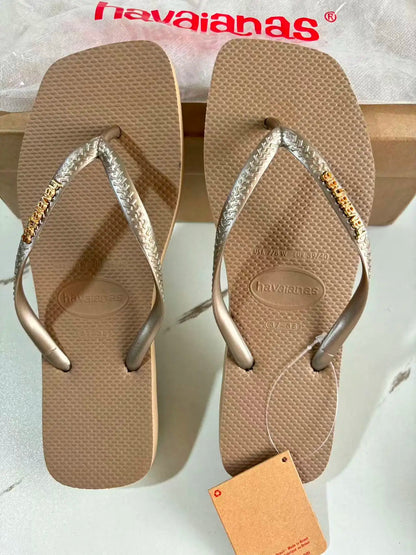 Women’s Summer Rubber Flip Flops - Anti-Slip Comfortable Clip-Toe Slippers