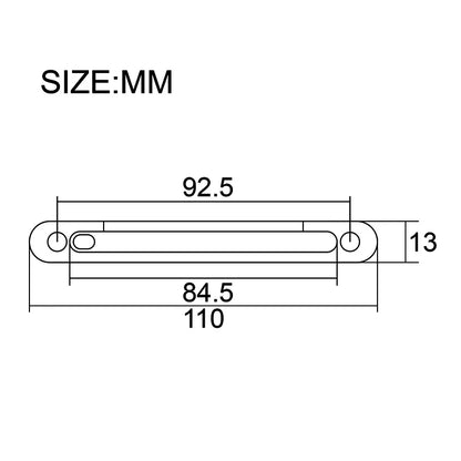Rosewood U-Bass Bridge - Adjustable Saddle Bridge with Height Screws for 4/6 String Acoustic Bass Guitar