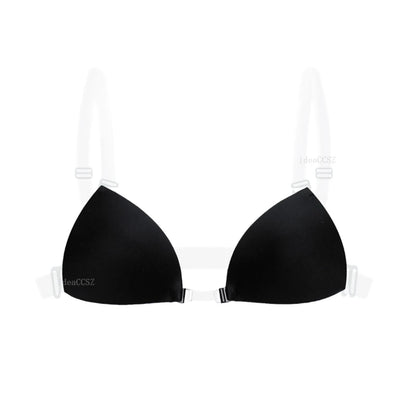 Deep U-Plunge Sticky Bra - Invisible Adhesive Silicone Bra for Backless Wedding Dresses and Low-Cut Outfits