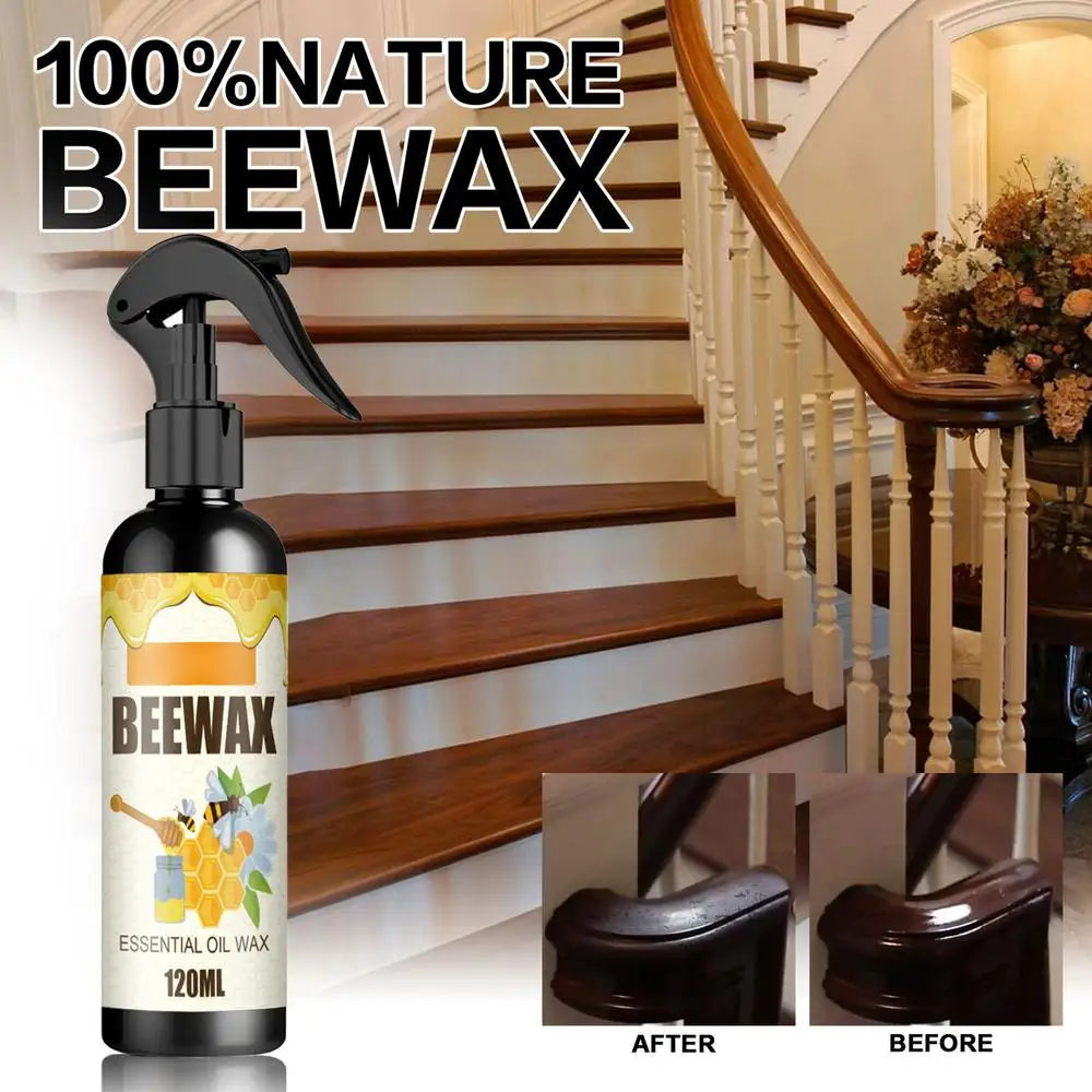 120ml Beeswax Furniture Polish Spray – All-Purpose Wood Cleaner & Protector for Cabinets