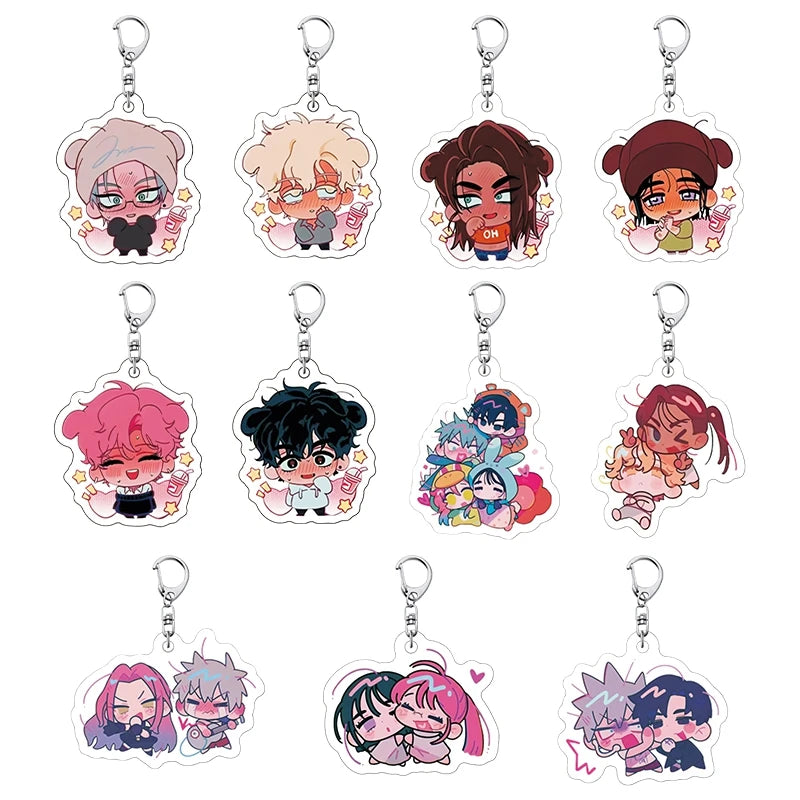 Anime Alien Stage Chibi Plush Keychain – Cute Bag Accessory Keyring Gift for Fans