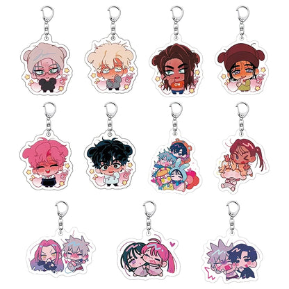 Anime Alien Stage Chibi Plush Keychain – Cute Bag Accessory Keyring Gift for Fans
