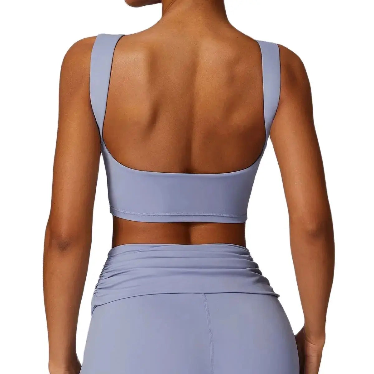 NCLAGEN Women’s High-Support Sports Bra – Breathable Open-Back Yoga & Fitness Tank Top with Removable Pads