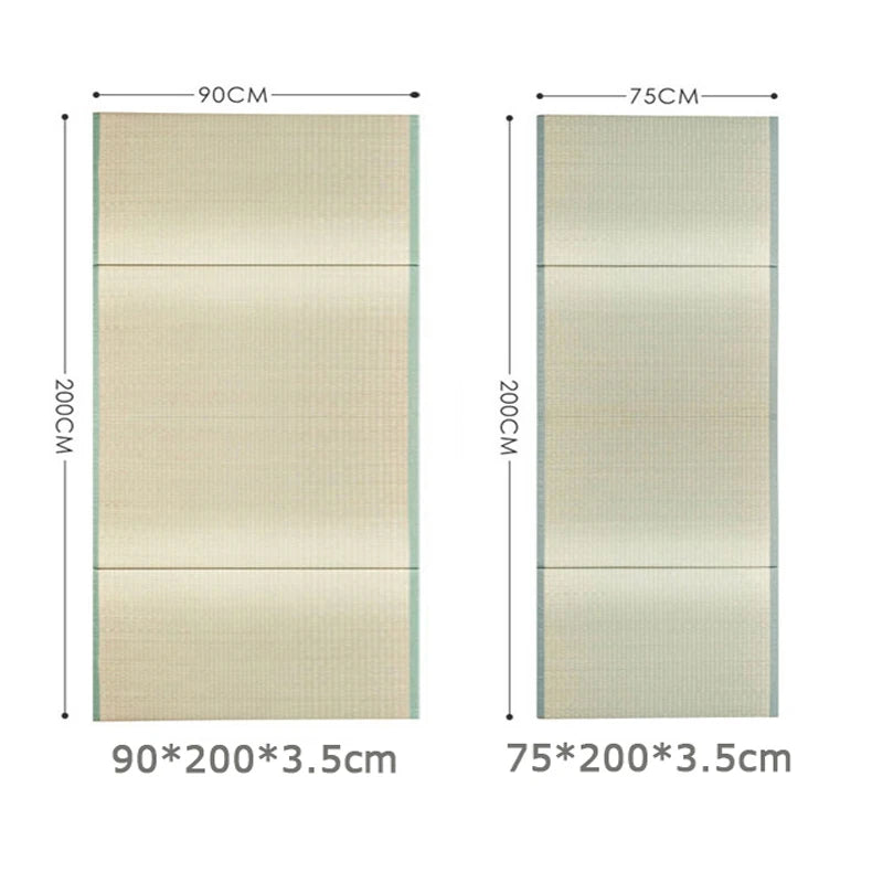 Japan Style Foldable Sleeping Mattress - Tatami Straw Mat for Home Decor & Yoga, Traditional Straw Mattress