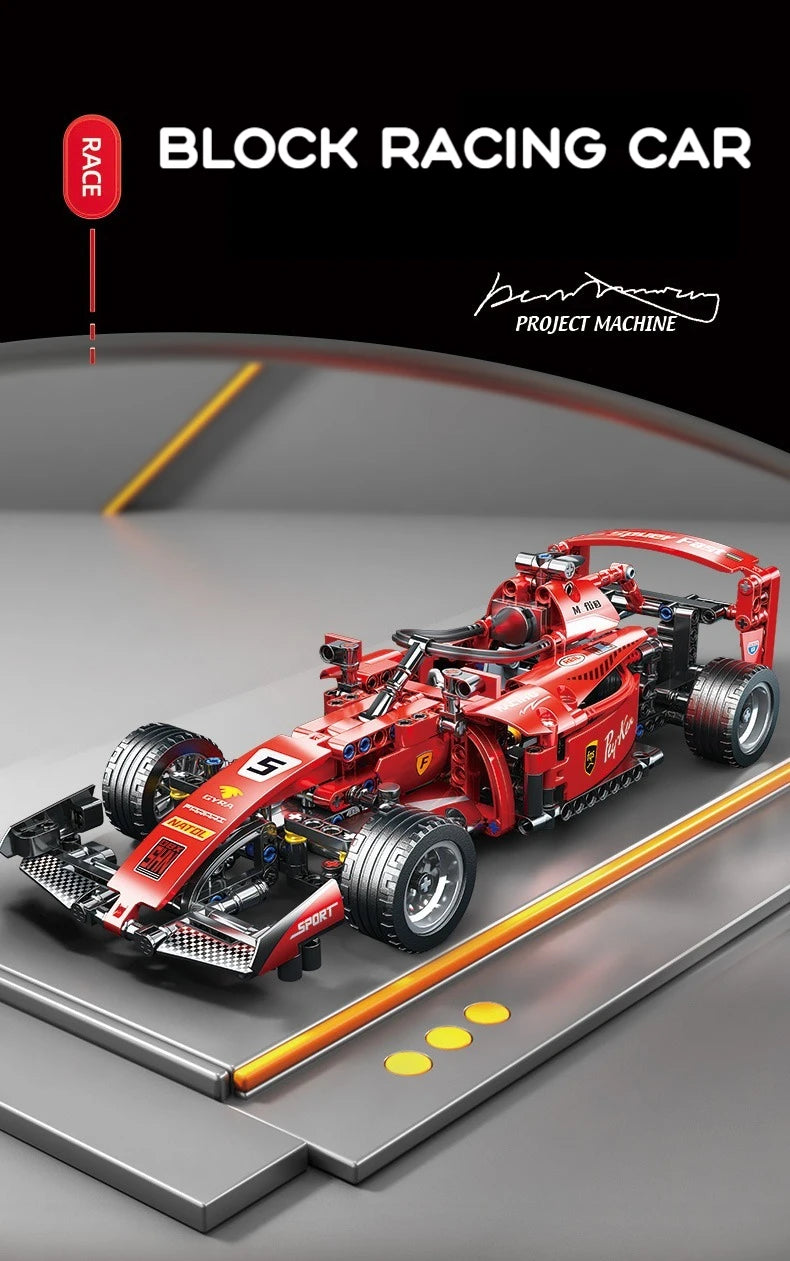 1642PCS F1 W14 E Performance Speed Car Building Blocks – Technical Vehicle Model, Compatible with 42171, DIY Toy Gift for Kids