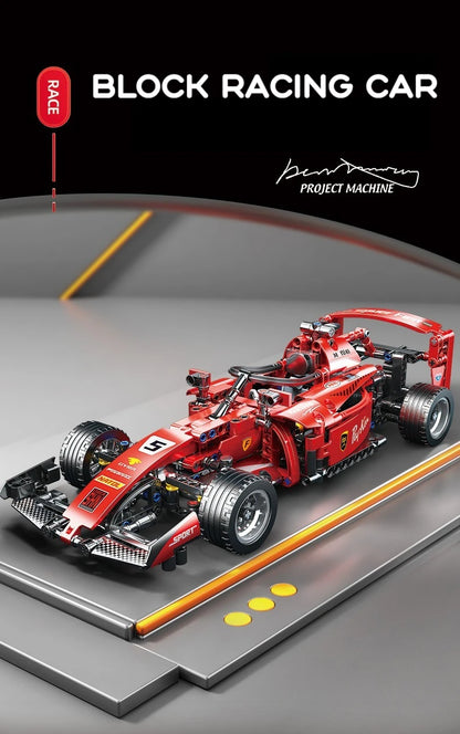 1642PCS F1 W14 E Performance Speed Car Building Blocks – Technical Vehicle Model, Compatible with 42171, DIY Toy Gift for Kids