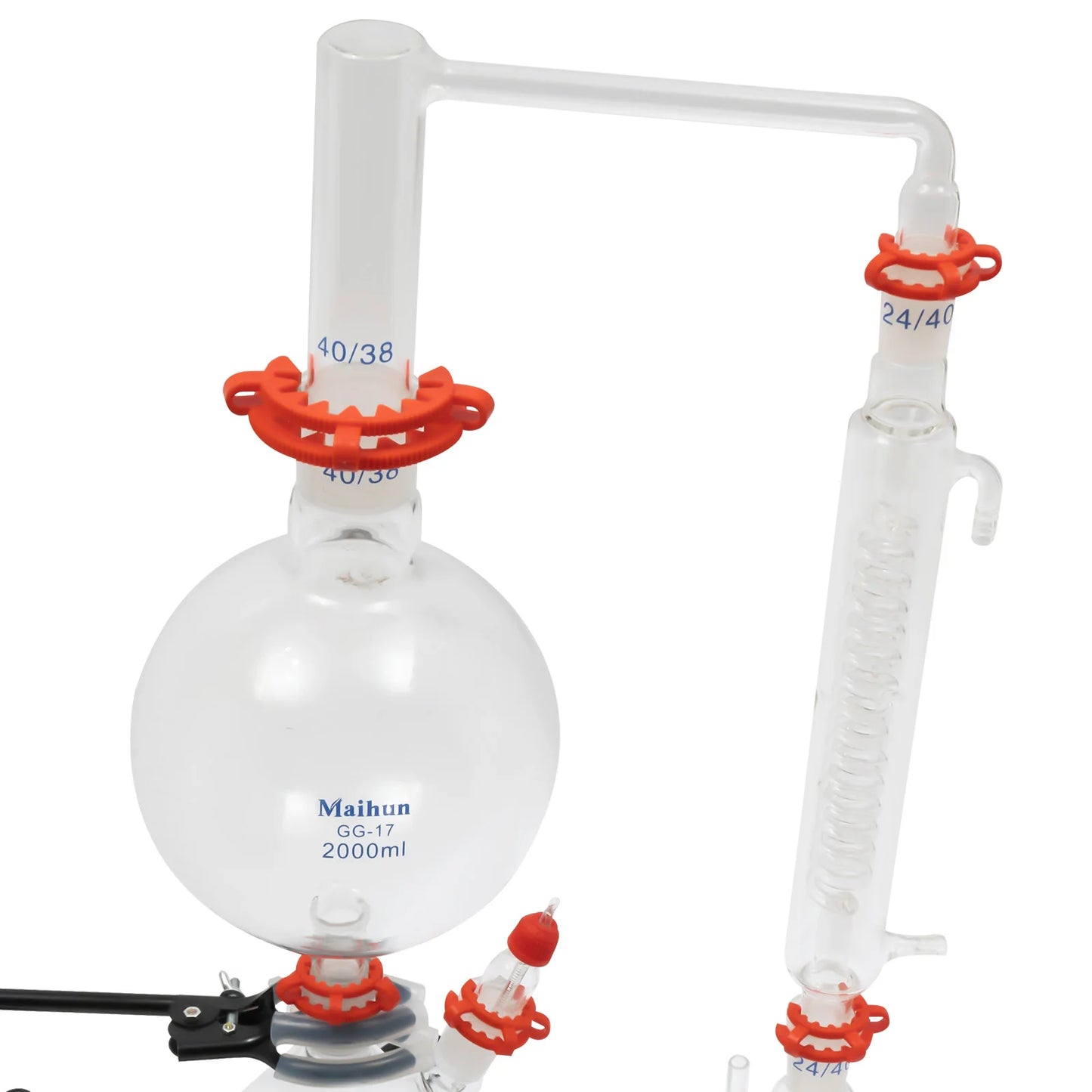 High Efficiency Lab Distillation Kit – 1000W Electric Stove, Safe Heating & Stable Design for Liquid Separation