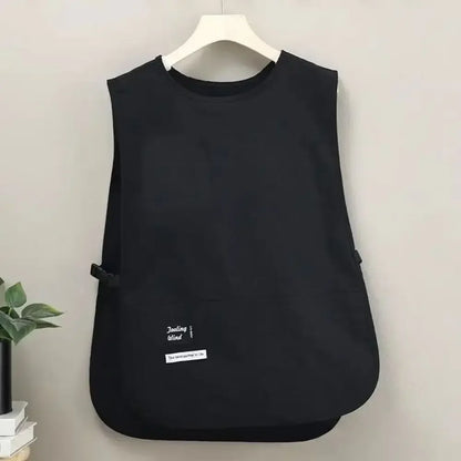 Waterproof Nylon Vest Apron - Breathable, Stain-Resistant Sleeved Kitchen Apron for Cooking, Cleaning & Household Tasks