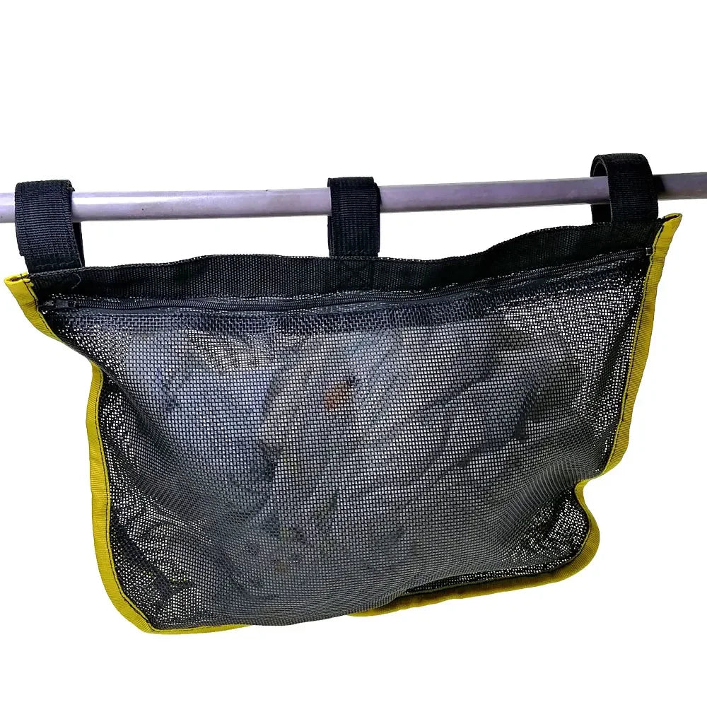 Anti-UV Mesh Boat Railing Storage Bag – Hanging Pouch for Kayak, Yacht & Marine Handrail