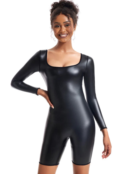 Women’s Body Shaper Bodysuit – U-Neck Sleeveless T-Shirt Vest, Waist Trainer, Corset & Tight Leggings Shapewear