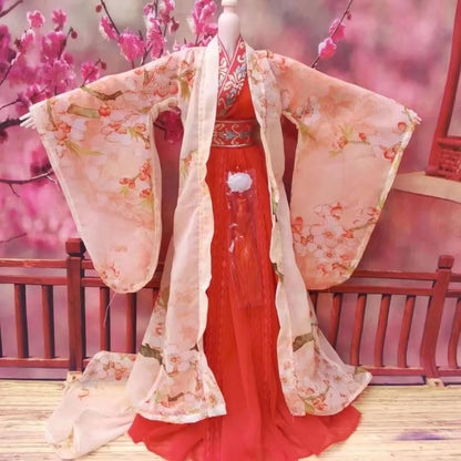 1/3 BJD Doll Hanfu Outfit – Ancient Style Long Skirt Fairy Dress for 60cm Princess Dolls, Accessories Only (No Doll)