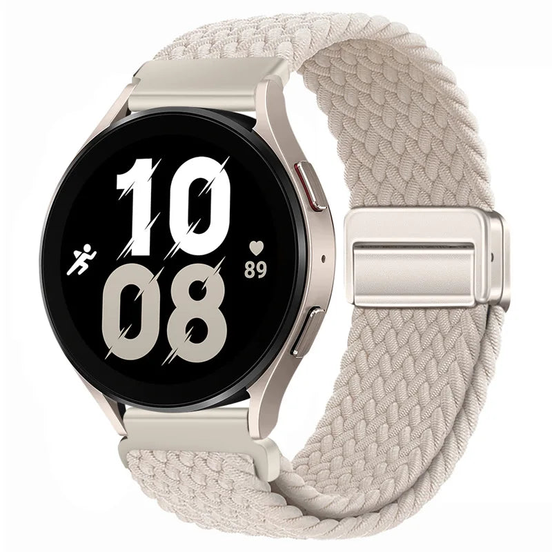 22mm Braided Nylon Watch Band – Loop Sport Strap for OnePlus Watch 3/2, OPPO Watch X/X2/4 Pro & 46mm Smartwatch Bracelet