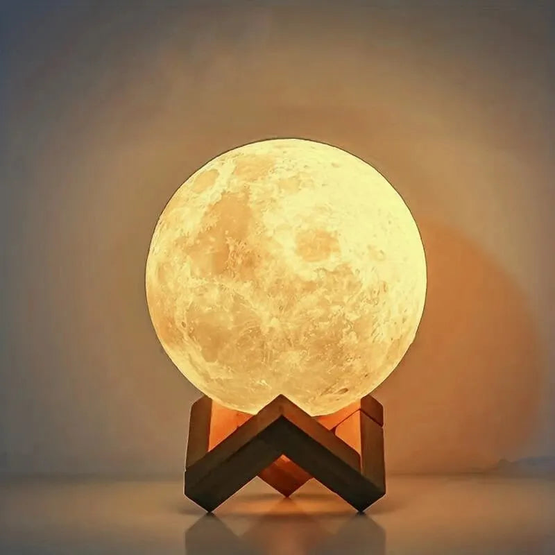 LED Moon Galaxy Night Light - DIY Warm Light Bedroom Decor & Birthday Gift for Kids, Girls & Women