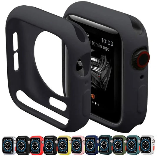 Silicone Protective Case for Apple Watch Series & Ultra - Shockproof Cover for 38mm–49mm Models