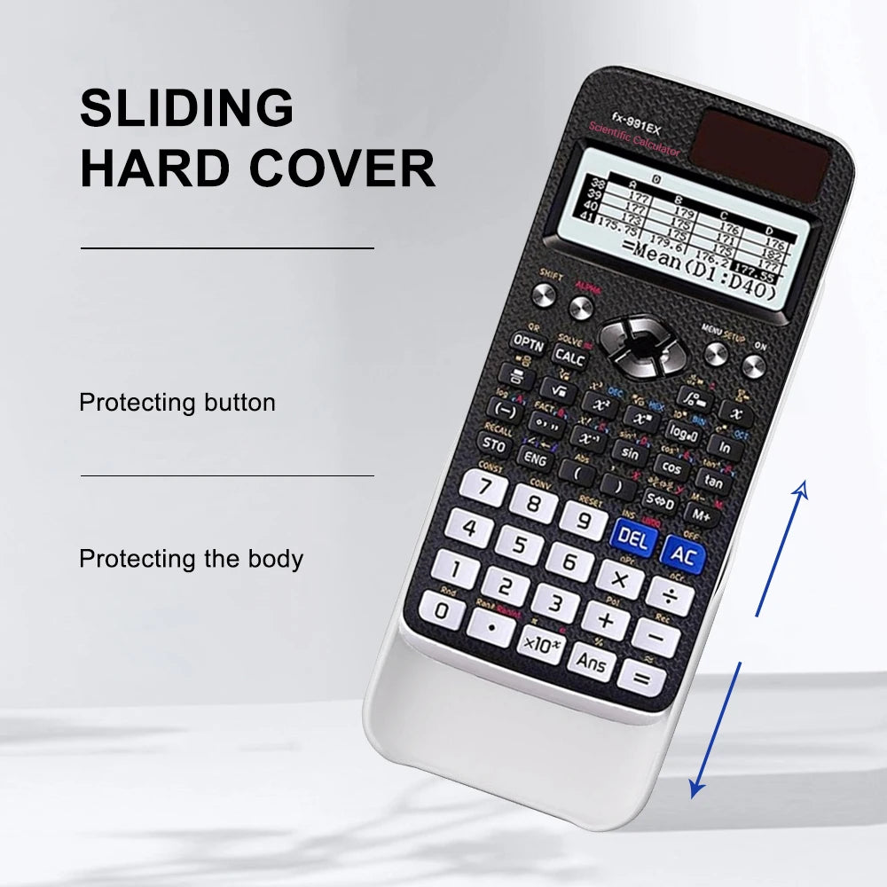 552-Function Scientific Calculator Multifunction Student Exam Calculator High-End Portable Math Learning Tool Economical Design