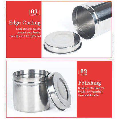 Stainless Steel Kidney-Shaped Sterilized Tray – Medical, Dental & Surgical Tweezers Container Jar