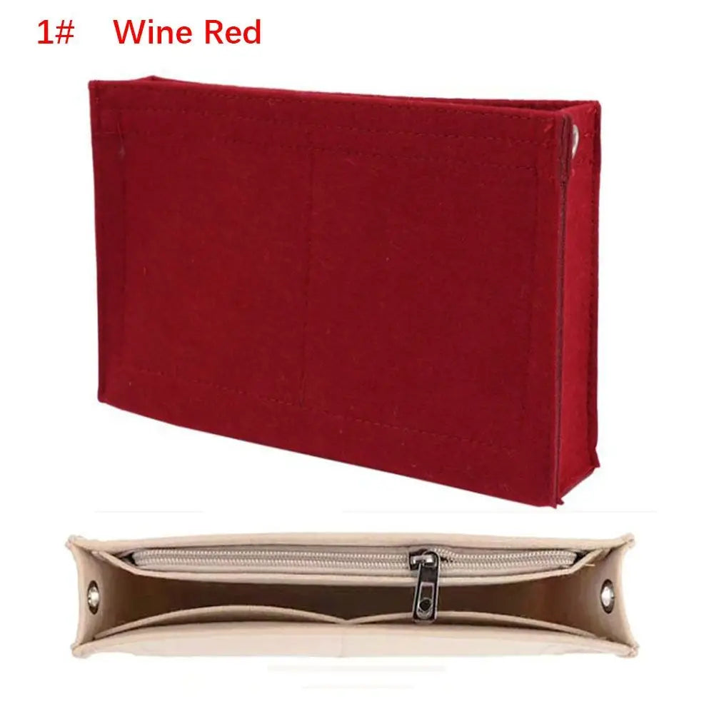 Felt Insert Bag — Durable Portable Purse Liner for Storage & Organization