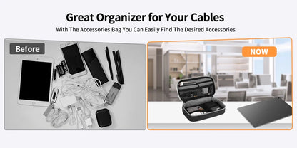 Travel Essentials Cable Organizer Bag – Compact Storage for Chargers, Cables & Accessories