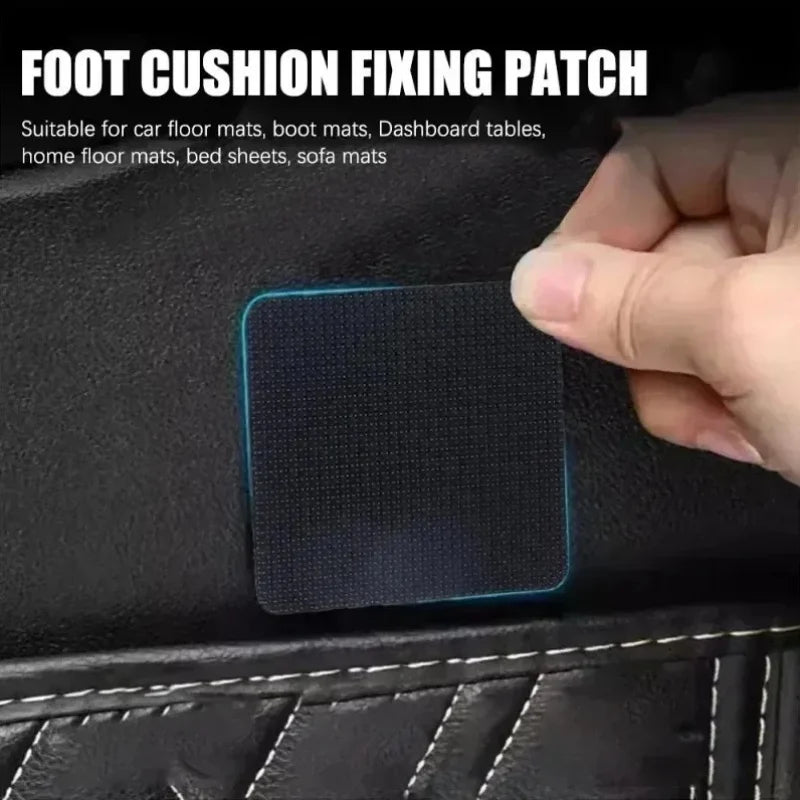 5x5cm Double-Sided Fixing Tape Stickers – Anti-Skid Grip Pads for Car Mats, Home Floors & Multi-Surface Non-Slip Mounting Adhesive Strips