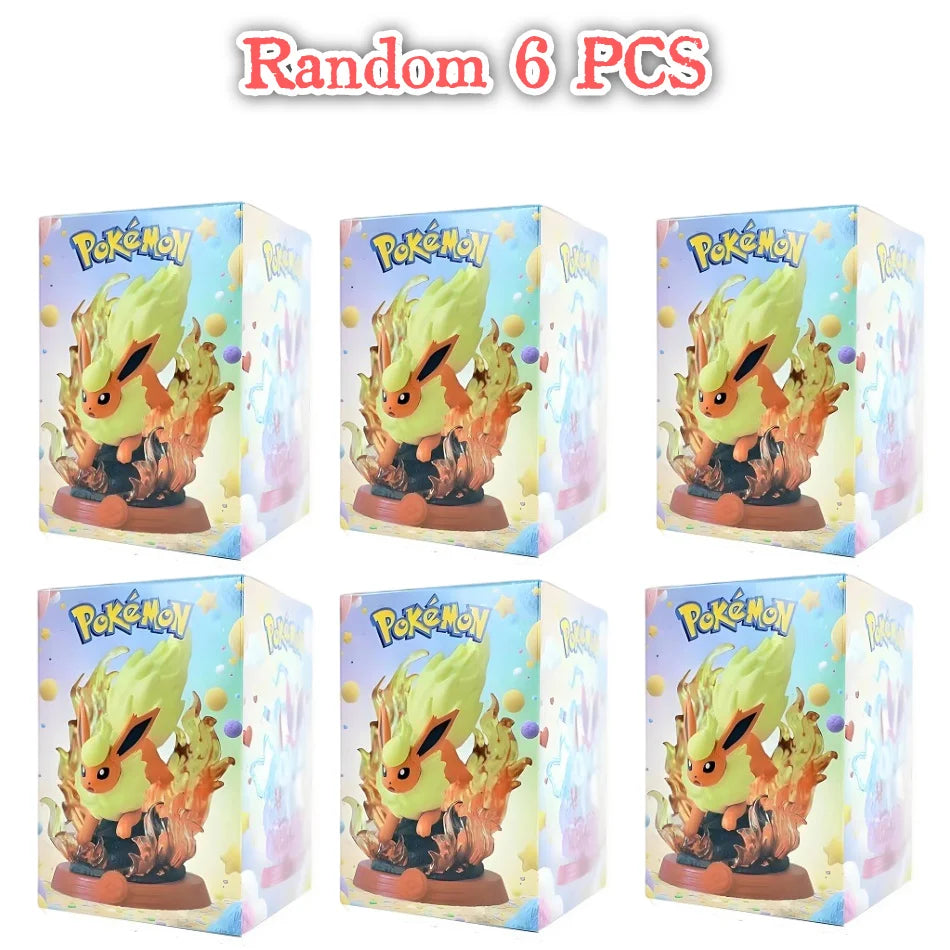 Pokémon Pikachu and Eevee Blind Box Figures - 8-Style Anime Collectible Action Dolls and Desktop Decorations for Birthday Gifts