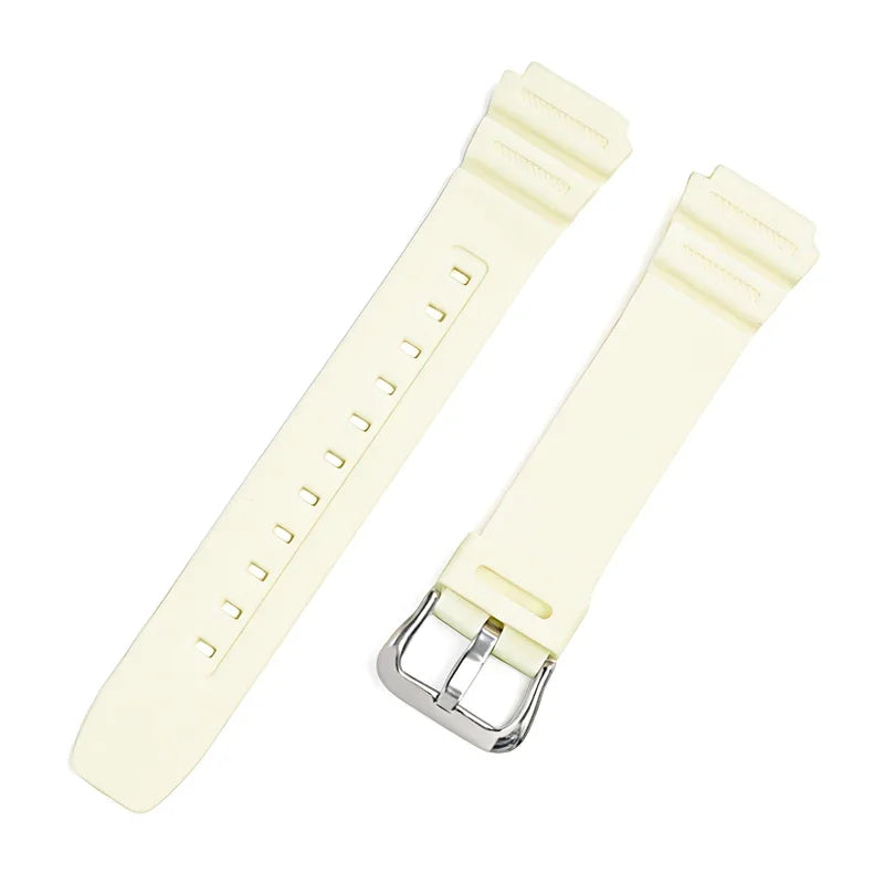 18mm Rubber Watch Strap for Casio G-Shock AQ-S810W, AE-1200, W-216H, W-735H, SGW-400 & MRW-200H - Universal Resin Replacement Watchband