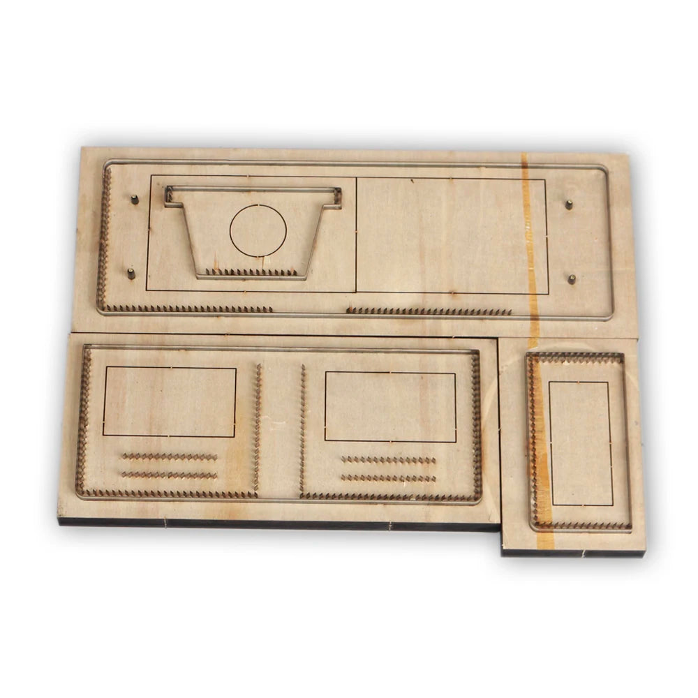 DIY Leather Craft Cardholder Wallet Punch Tool – Metal Die Cutting Knife Mold 11x9x2cm