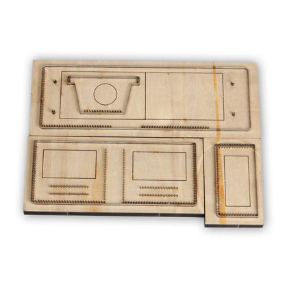DIY Leather Craft Cardholder Wallet Punch Tool – Metal Die Cutting Knife Mold 11x9x2cm