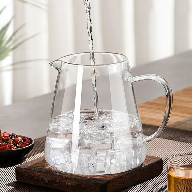 450ml-950ml Heat-Resistant Glass Teapot – Stainless Steel Tea Strainer Infuser, Flower Kettle for Kung Fu Teaware, Puer & Oolong Tea