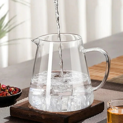 450ml-950ml Heat-Resistant Glass Teapot – Stainless Steel Tea Strainer Infuser, Flower Kettle for Kung Fu Teaware, Puer & Oolong Tea