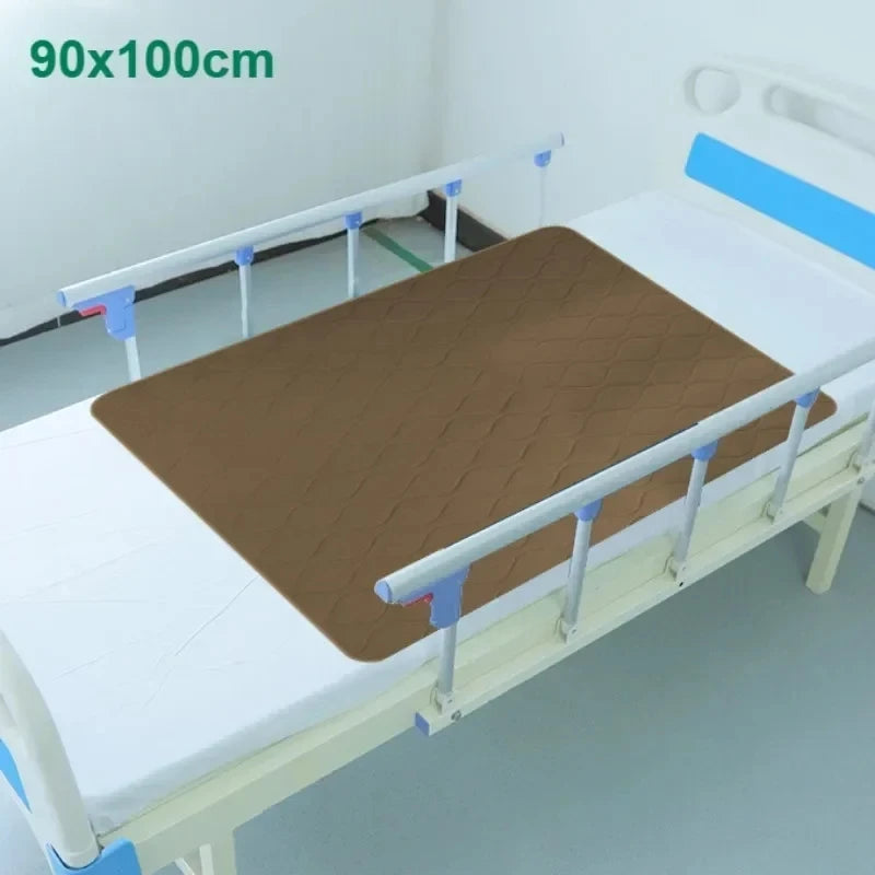Washable Incontinence Urinary Bed Pad – Thickened Waterproof Reusable Mattress for Elderly, Adult, Paralyzed & Bedridden Care