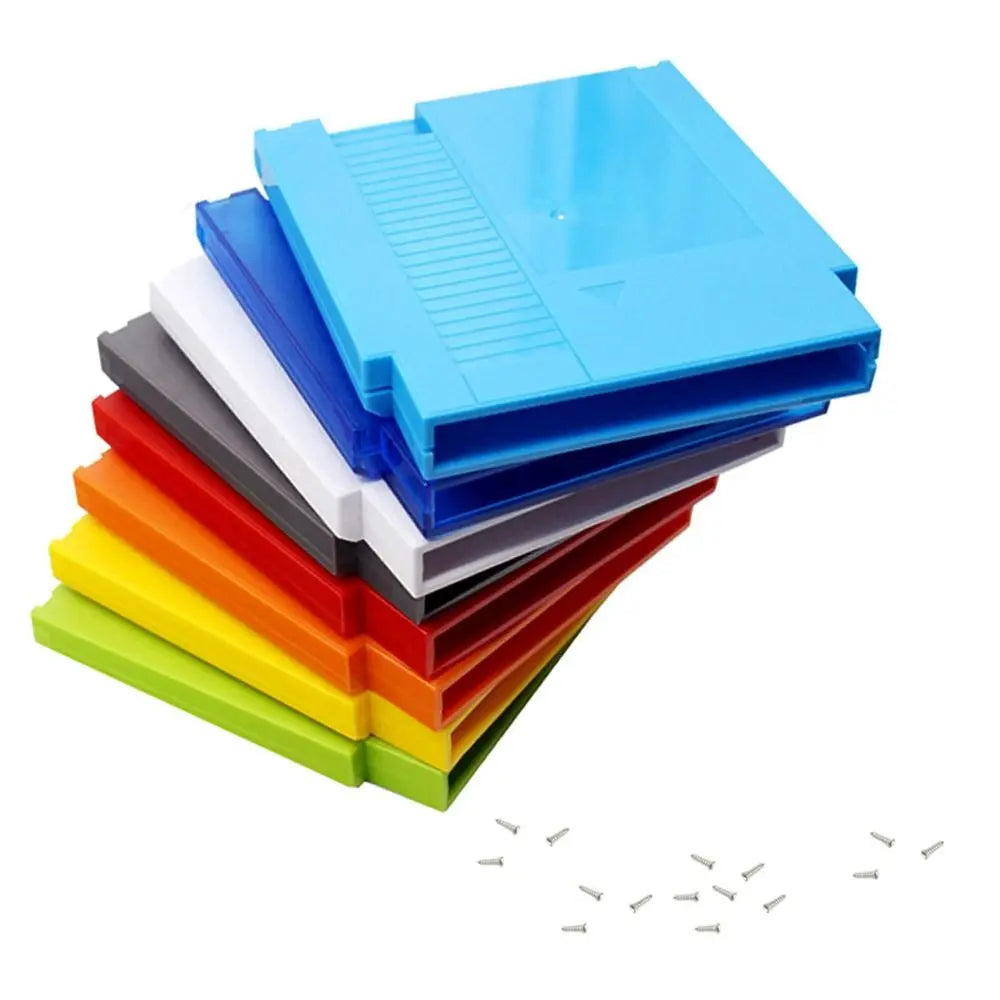NES Game Cartridge Replacement Shell - Durable Plastic Protective Game Card Case Cover