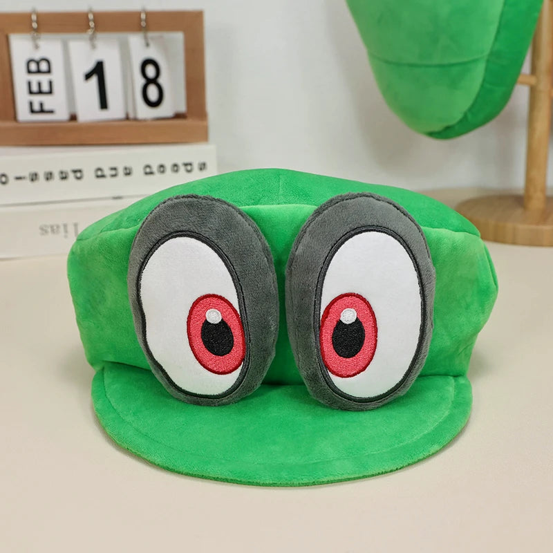 Anime Mario & Luigi Plush Hats — Kawaii Cappy, Princess Peach, Waluigi, Wario & Mushroom Stuffed Dolls, Birthday Gifts for Kids