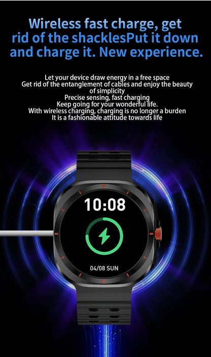 G.L Wear 2025 Men’s Smartwatch – Heart Rate, Fitness Tracking, Bluetooth Calling & Pedometer