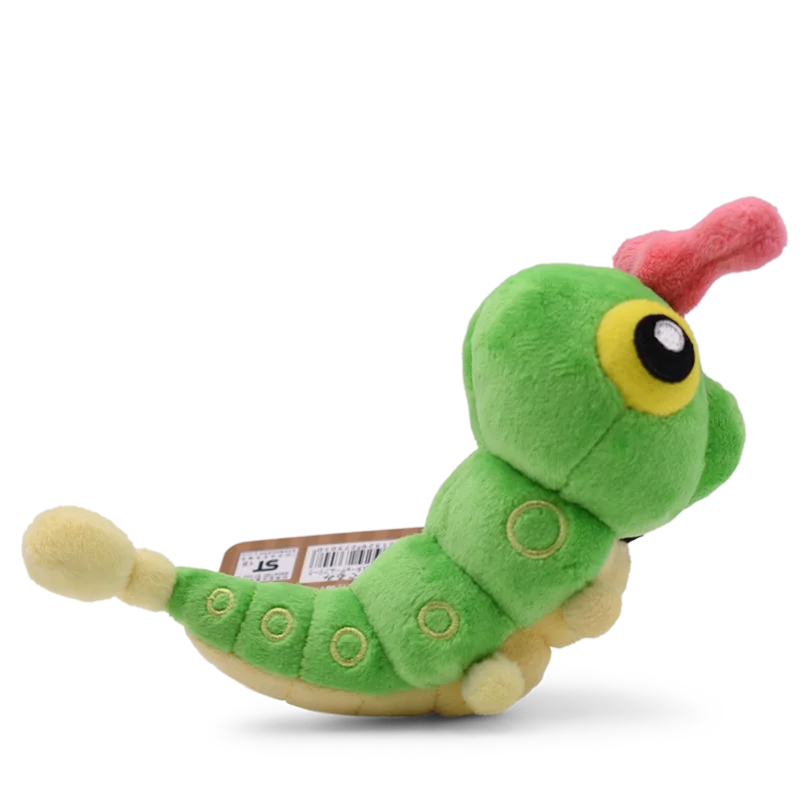Caterpillar Green Plush Toy, Stuffed Animal, All Star Collection, 5-Inch Birthday Gift for Kids Boys & Girls, Decor
