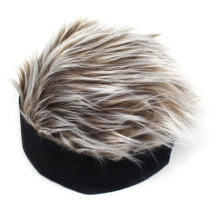 Fashion Baseball Cap – Men and Women Beanie Wig Hat with Short Hair, Breathable and Soft for Parties, Outdoor and Casual Wear