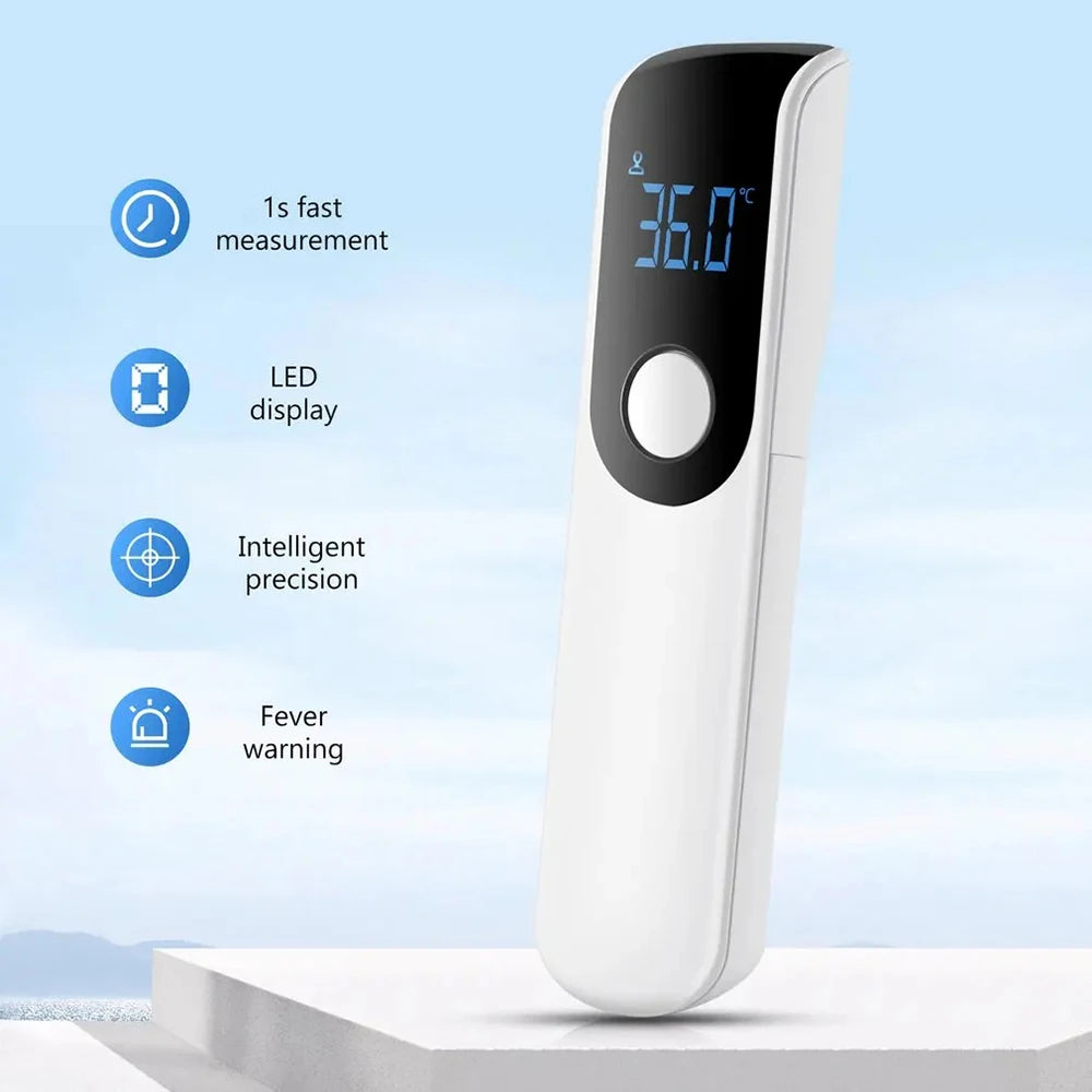 Digital Infrared Fever Thermometer - Non-Contact Body Temperature Monitor for Children and Adults or Mini Blood Oxygen Oximeter