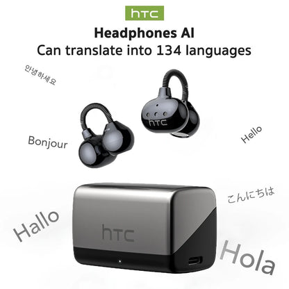 AI Translation Wireless Earbuds - Real-Time Language Translator with Surround Sound & Sport Comfort