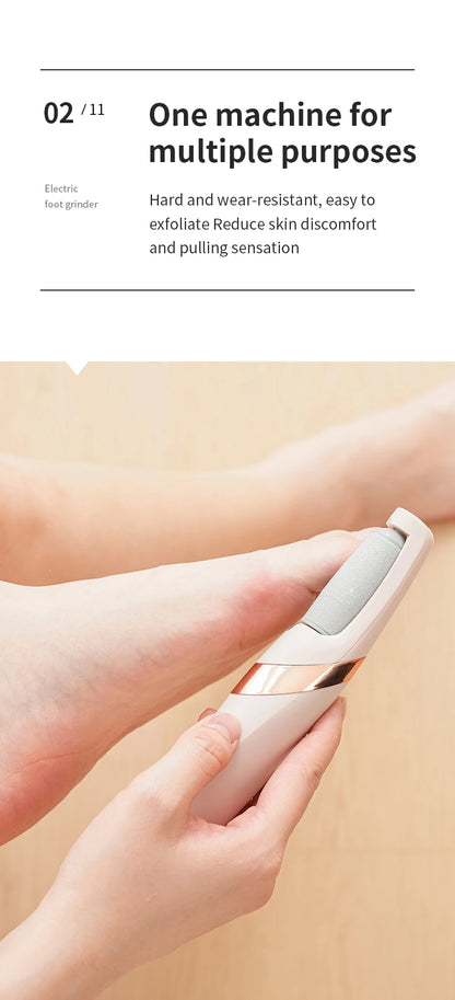 HOMFISH Electric Foot Grinder – Automatic Callus Remover Pedicure Machine for Smooth and Beautiful Feet