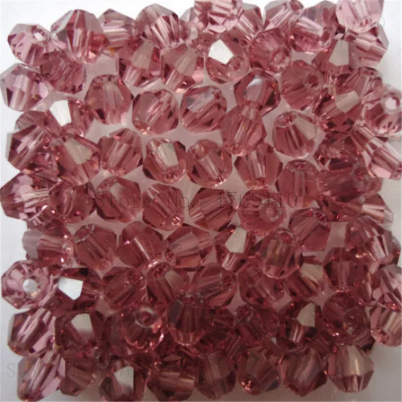 Isywaka 3–8mm Austria Crystal Bicone Glass Beads – Colorful Faceted Loose Spacer Beads for DIY Jewelry Making, Bracelet & Charm Craft Supplies