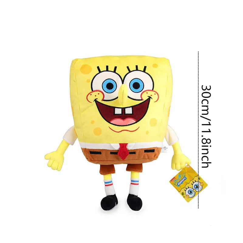 Anime Spongebob SquarePants Plush Toys – Patrick, Squidward, Mr. Krabs & Gary Stuffed Cartoon Toys, Birthday Gift for Kids