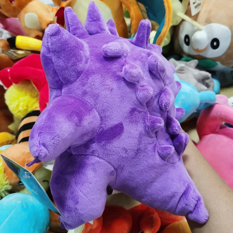 Original Pokémon Gengar Plush 24cm – Cute Pikachu Soft Stuffed Toy Doll for Kids Birthday Gift