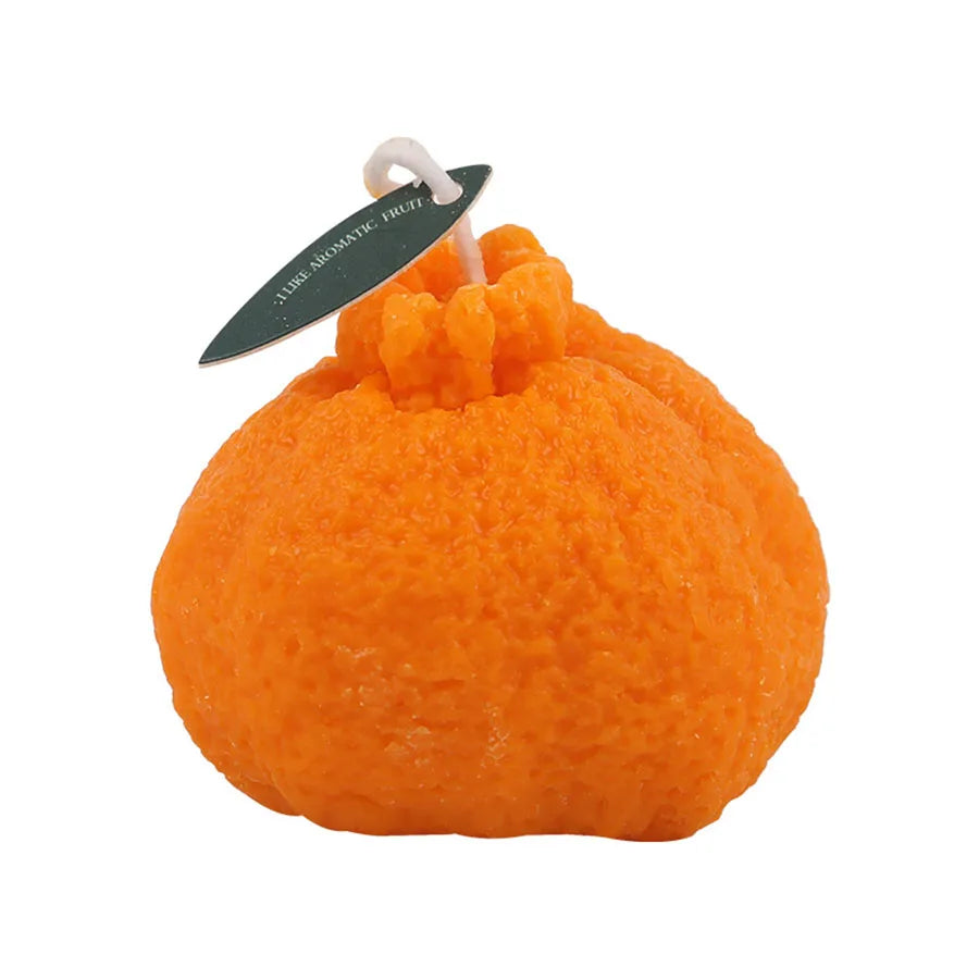 Internet Celebrity Ugly Orange Aromatherapy Candle – Soy Wax Creative Gift, Shooting Props & Scene Decoration Ornament