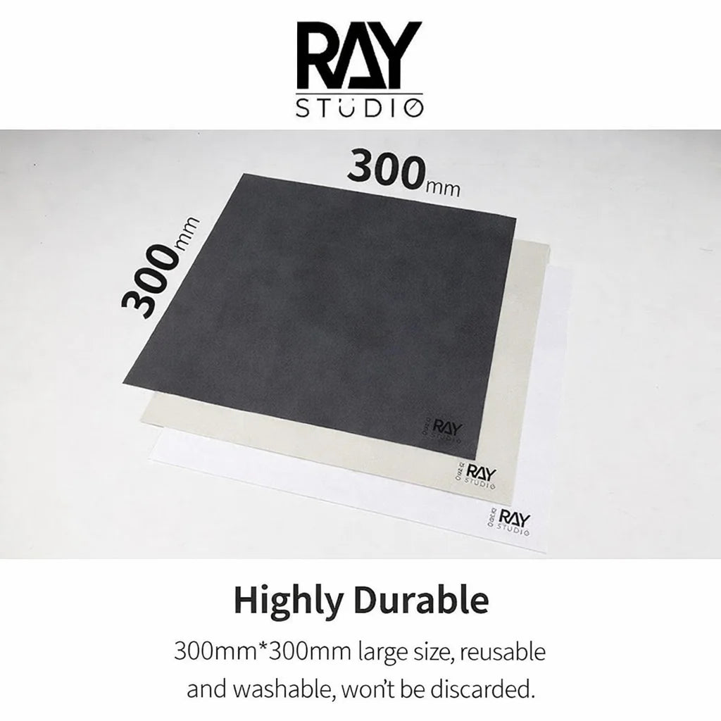 RAYSTUDIO Ultra-Soft Polishing Cloth Set #3000 #6000 #12000 300x300mm – Model Figure Cleaning & Finishing Cloth