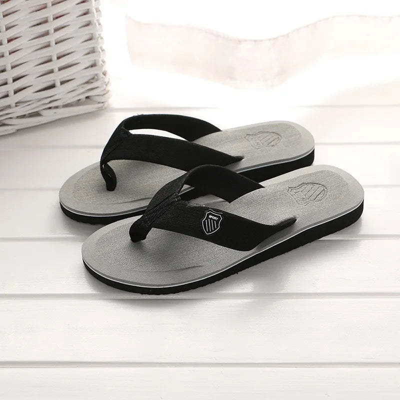 Men's Summer Sandals – High-Quality Anti-Slip Flip Flops, Casual Beach Shoes, Zapatos Hombre Slippers