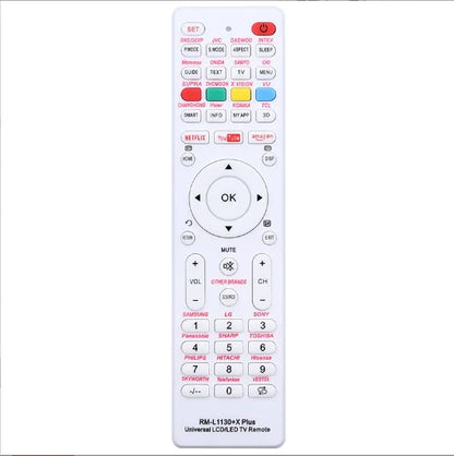 Universal RM-L1130+X TV Remote Control - Replacement Remote for RM-L113+12 and RM-L1130+8