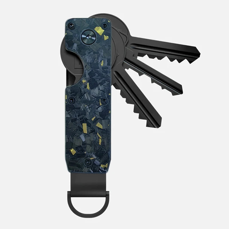 Compact Metal Key Organizer – Minimalist Key Case Holder for 2-6 Keys, Secure Keychain